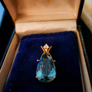 Necklace Drop Topaz 5 carat